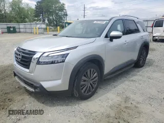 2022 Nissan Pathfinder SL with VIN 5N1DR3CDXNC212655, listed as a Copart auction lot 52676385 with 28,217 mi miles and Salvage title. Bid and sale history available at DreamBid. Image 1.