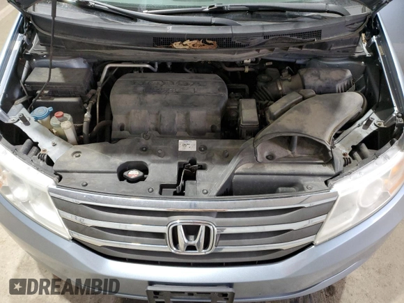 2013 Honda Odyssey EX-L with VIN 5FNRL5H68DB059146, listed as a Copart auction lot 47190105 with 200,378 mi miles and Salvage Title. Bid and sale history available at DreamBid. Image 12.