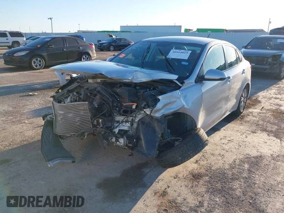 2020 Kia Rio S with VIN 3KPA24AD4LE355322, listed as a IAAI auction lot 40914015 with 50,056 mi miles. Bid and sale history available at carsss.com. Image 6.