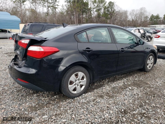 2015 Kia Forte LX with VIN KNAFK4A6XF5409260, listed as a Copart auction lot 42457155 with 197,145 mi miles and Salvage Title. Bid and sale history available at carsss.com. Image 3.
