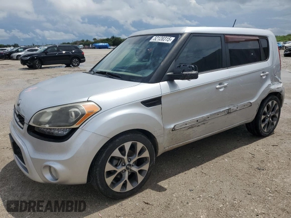 2013 Kia Soul + with VIN KNDJT2A64D7537509, listed as a Copart auction lot 52128315 with 113,890 mi miles and Salvage Title. Bid and sale history available at carsss.com. Image 1.
