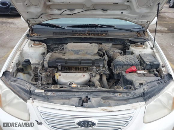 2007 Kia Spectra EX with VIN KNAFE121875393392, listed as a IAAI auction lot 41893653 with 158,913 mi miles. Bid and sale history available at carsss.com. Image 10.