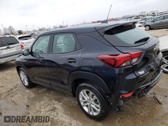 2021 Chevrolet TrailBlazer LS with VIN KL79MMS21MB086136, listed as a Copart auction lot 82045263 with 27,163 mi miles and Salvage Title. Bid and sale history available at DreamBid. Image 2.