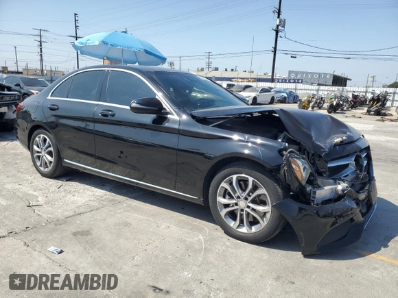 2016 Mercedes-Benz C 300 with VIN 55SWF4JB3GU125939, listed as a Copart auction lot 63595365 with 70,435 mi miles and Salvage title. Bid and sale history available at DreamBid. Image 4.