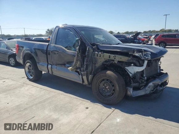 2022 Ford F-150 XL with VIN 1FTMF1E51NKD59265, listed as a Copart auction lot 77193424 with 38,590 mi miles and Salvage Title. Bid and sale history available at DreamBid. Image 4.