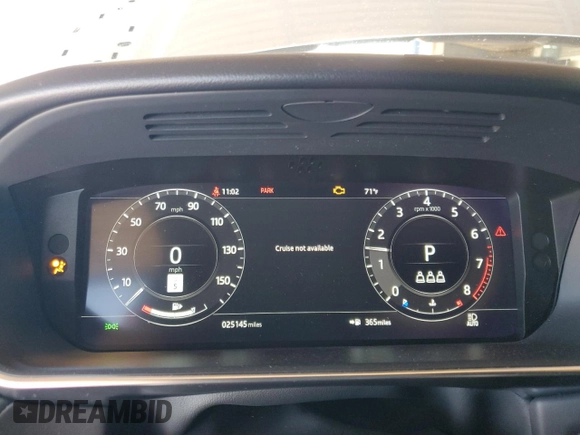 2021 Land Rover Range Rover Sport HST with VIN SALWS2RU1MA783957, listed as a Copart auction lot 54576875 with 25,145 mi miles and Salvage title. Bid and sale history available at DreamBid. Image 9.