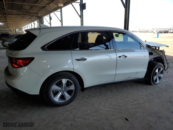 2015 Acura MDX with VIN 5FRYD3H21FB012536, listed as a Copart auction lot 86918994 with 147,002 mi miles and Salvage Title. Bid and sale history available at carsss.com. Image 3.