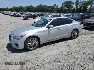 2020 Infiniti Q50 Luxe z VIN JN1EV7AP8LM206579, wystawiony jako Copart lot #57797415 z przebiegiem 92 657 mil mil oraz Szkoda całkowita • Salvage title. Historia ofert i sprzedaży dostępna na DreamBid. Obrazek 1.