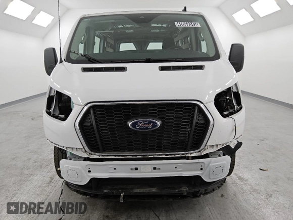 2023 Ford Transit Cargo with VIN 1FTBR1Y86PKB40356, listed as a Copart auction lot 45669345 with 12,890 mi miles and Salvage Title. Bid and sale history available at DreamBid. Image 5.