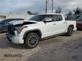 2024 Toyota Tundra Limited Hybrid z VIN 5TFJC5DB1RX052066, wystawiony jako Copart lot #46991745 z przebiegiem 11 415 mil mil oraz Szkoda całkowita • Salvage title. Historia ofert i sprzedaży dostępna na DreamBid. Obrazek 1.