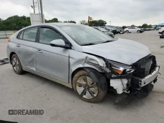 2022 Hyundai Ioniq Blue with VIN KMHC65LC4NU281486, listed as a Copart auction lot 56643665 with 53,396 mi miles and Salvage title. Bid and sale history available at DreamBid. Image 4.