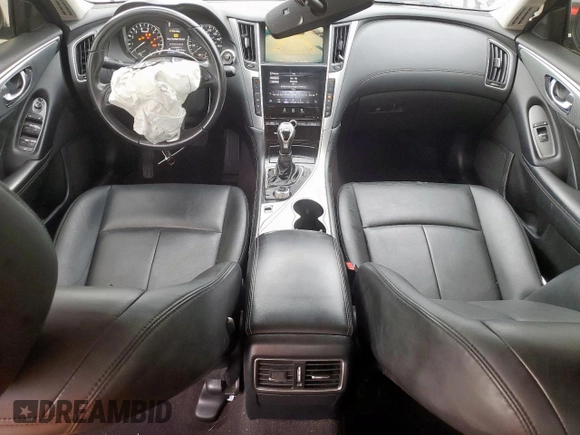 2020 Infiniti Q50 Luxe z VIN JN1EV7AP9LM202864, wystawiony jako Copart lot #57360645 z przebiegiem 82 472 mil mil oraz Czysty tytuł • Clean title. Historia ofert i sprzedaży dostępna na DreamBid. Obrazek 8.