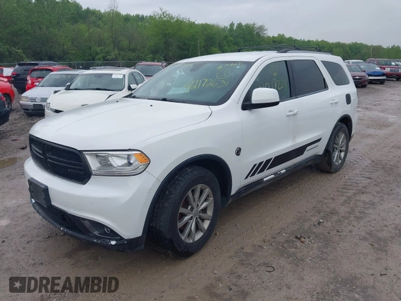 2017 Dodge Durango SXT with VIN 1C4RDHAG4HC737038, listed as a IAAI auction lot 42172631 with 281,483 mi miles and . Bid and sale history available at DreamBid. Image 2.