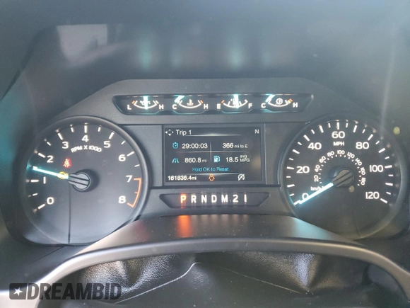 2019 Ford F-150 XL with VIN 1FTEW1EB7KFC23883, listed as a Copart auction lot 50324165 with 161,836 mi miles and Salvage Title. Bid and sale history available at carsss.com. Image 9.