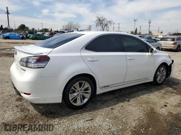 2010 Lexus HS 250h with VIN JTHBB1BA0A2013222, listed as a Copart auction lot 48545035 with 133,462 mi miles and Salvage Title. Bid and sale history available at DreamBid. Image 3.