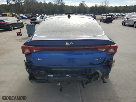2021 Kia K5 GT-Line with VIN 5XXG64J2XMG044094, listed as a Copart auction lot 87612605 with 83,848 mi miles and Salvage Title. Bid and sale history available at carsss.com. Image 6.