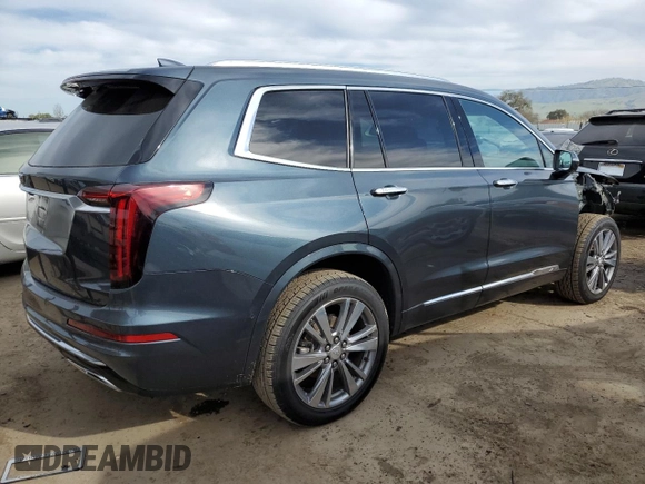 2020 Cadillac XT6 AWD Premium Luxury with VIN 1GYKPDRS7LZ190650, listed as a Copart auction lot 47285595 with 62,211 mi miles and Salvage Title. Bid and sale history available at DreamBid. Image 3.