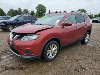 2015 Nissan Rogue SV z VIN KNMAT2MV1FP507082, wystawiony jako Copart lot #57991215 z przebiegiem 55 267 mil mil oraz Szkoda całkowita • Salvage title. Historia ofert i sprzedaży dostępna na DreamBid. Obrazek 1.