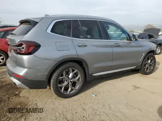 2024 BMW X3 xDrive30i with VIN 5UX53DP00R9W73386, listed as a Copart auction lot 42703305 with 6,861 mi miles and Salvage Title. Bid and sale history available at carsss.com. Image 3.
