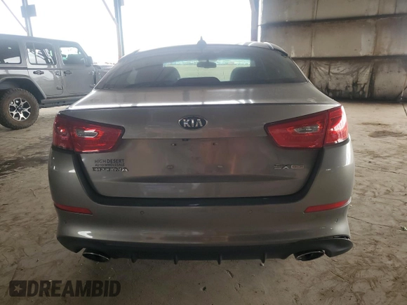 2015 Kia Optima SX with VIN 5XXGR4A70FG456501, listed as a Copart auction lot 47681395 with 125,092 mi miles and Salvage Title. Bid and sale history available at carsss.com. Image 6.