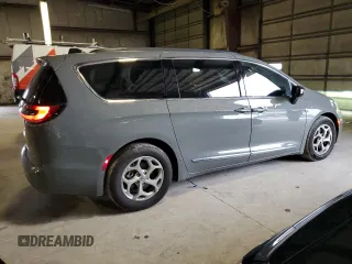 2023 Chrysler Pacifica Limited with VIN 2C4RC1GG0PR529598, listed as a Copart auction lot 55287345 with 65,714 mi miles and Salvage title. Bid and sale history available at DreamBid. Image 3.