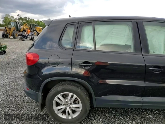 2013 Volkswagen Tiguan S with VIN WVGAV7AX1DW548677, listed as a Copart auction lot 52787255 with 72,256 mi miles and Salvage title. Bid and sale history available at DreamBid. Image 12.
