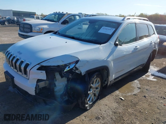 2015 Jeep Cherokee Latitude with VIN 1C4PJLCBXFW506502, listed as a IAAI auction lot 42103117 with 160,433 mi miles and . Bid and sale history available at carsss.com. Image 2.