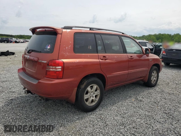 2003 Toyota Highlander z VIN JTEGF21A730118790, wystawiony jako Copart lot #54362285 z przebiegiem 247 642 mil mil oraz Czysty tytuł • Clean title. Historia ofert i sprzedaży dostępna na DreamBid. Obrazek 3.