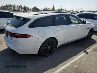 2018 Jaguar XF with VIN SAJBM2FV5JCY68282, listed as a Copart auction lot 71330564 with 53,741 mi miles and Salvage Title. Bid and sale history available at DreamBid. Image 3.