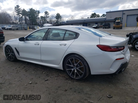 2020 BMW 8 Series M850i with VIN WBAGV8C01LBP48692, listed as a Copart auction lot 52019305 with Not provided miles and Salvage title. Bid and sale history available at DreamBid. Image 2.