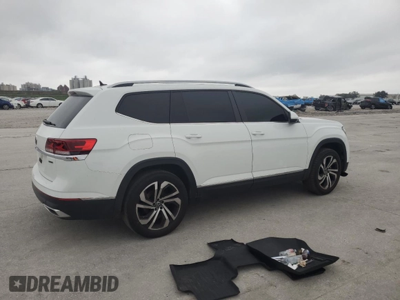2022 Volkswagen Atlas SEL with VIN 1V2BP2CA2NC517941, listed as a Copart auction lot 80081904 with 51,766 mi miles and Salvage title. Bid and sale history available at DreamBid. Image 3.