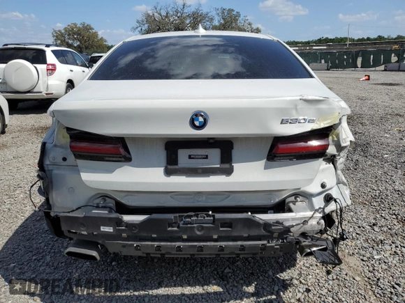 2023 BMW 5 Series 530e with VIN WBA13AG03PCL74146, listed as a Copart auction lot 50576685 with 41,163 mi miles and Salvage title. Bid and sale history available at DreamBid. Image 6.