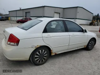 2008 Kia Spectra EX with VIN KNAFE122685580270, listed as a Copart auction lot 52729475 with 174,071 mi miles and Salvage Title. Bid and sale history available at carsss.com. Image 3.