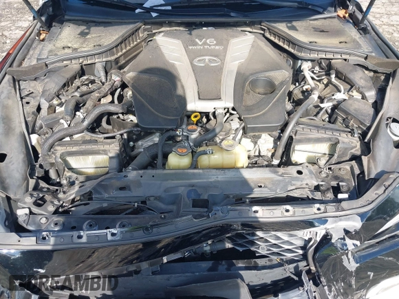 2018 Infiniti Q50 Red Sport 400 with VIN JN1FV7AP0JM461227, listed as a IAAI auction lot 42308384 with 100,694 mi miles and . Bid and sale history available at DreamBid. Image 10.