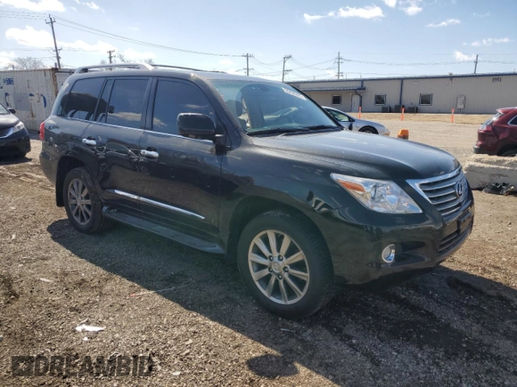 2011 Lexus LX 570 with VIN JTJHY7AX5B4083045, listed as a Copart auction lot 50456225 with 122,942 mi miles and Salvage Title. Bid and sale history available at DreamBid. Image 4.