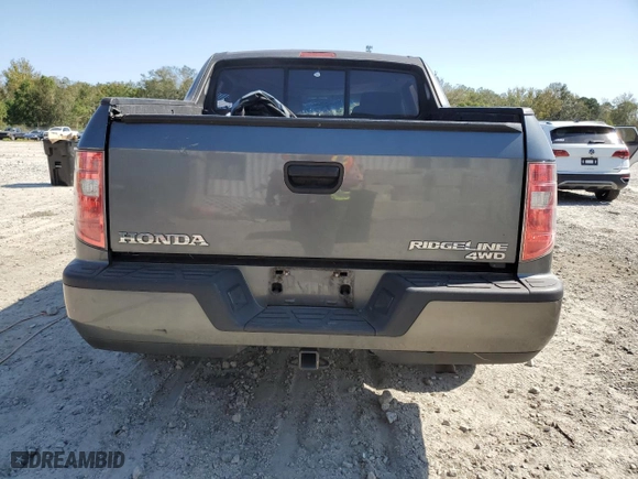 2010 Honda Ridgeline RT with VIN 5FPYK1F27AB011602, listed as a Copart auction lot 75613104 with 172,028 mi miles and Salvage Title. Bid and sale history available at carsss.com. Image 6.