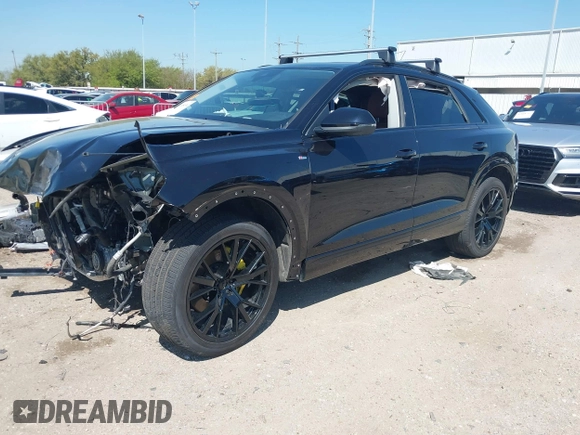 2021 Audi Q8 Premium Plus z VIN WA1EVAF14MD003053, wystawiony jako IAAI lot #41854362 z przebiegiem 32 412 mil mil oraz . Historia ofert i sprzedaży dostępna na DreamBid. Obrazek 20.