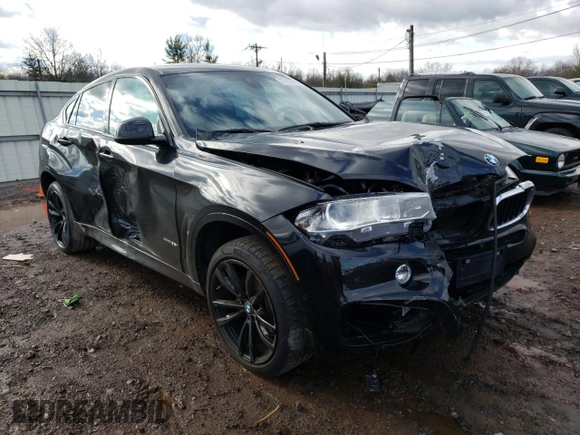 2019 BMW X6 xDrive35i with VIN 5UXKU2C50K0Z64082, listed as a Copart auction lot 37457053 with 63,228 mi miles. Bid and sale history available at carsss.com. Image 4.