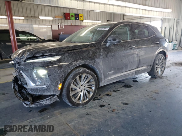 2024 Buick Envision Avenir with VIN LRBFZSE47RD046193, listed as a Copart auction lot 83297654 with 1,781 mi miles and Salvage Title. Bid and sale history available at carsss.com. Image 1.