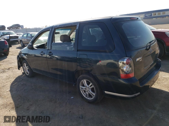 2004 Mazda MPV LX with VIN JM3LW28A740524165, listed as a Copart auction lot 50571435 with 201,189 mi miles and Salvage Title. Bid and sale history available at carsss.com. Image 2.