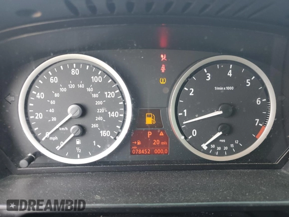 2006 BMW 5 Series 530i with VIN WBANE73526CM34545, listed as a Copart auction lot 50443515 with 78,452 mi miles and Clean Title. Bid and sale history available at carsss.com. Image 9.