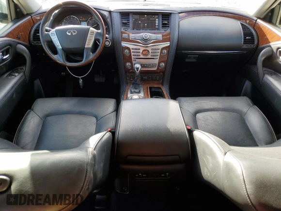2019 Infiniti QX80 LUXE with VIN JN8AZ2ND7K9850485, listed as a Copart auction lot 76705404 with 32,121 mi miles and Salvage Title. Bid and sale history available at carsss.com. Image 8.