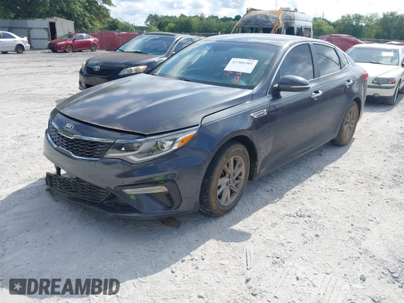 2019 Kia Optima LX with VIN 5XXGT4L30KG303445, listed as a IAAI auction lot 42304301 with 224,994 mi miles and . Bid and sale history available at DreamBid. Image 2.
