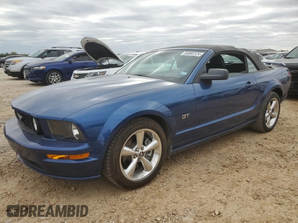 2007 Ford Mustang GT Deluxe with VIN 1ZVHT85H175225917, listed as a Copart auction lot 84885124 with 37,957 mi miles and Clean Title. Bid and sale history available at carsss.com. Image 1.