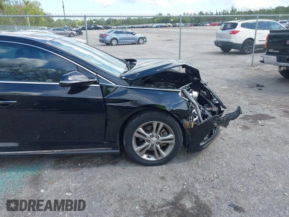 2018 Hyundai Sonata SEL with VIN 5NPE34AF3JH647018, listed as a IAAI auction lot 41687419 with 97,561 mi miles and . Bid and sale history available at DreamBid. Image 18.
