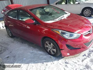 2016 Hyundai Elantra SE with VIN 5NPDH4AE9GH768763, listed as a IAAI auction lot 41155724 with 161,070 mi miles. Bid and sale history available at carsss.com. Image 1.