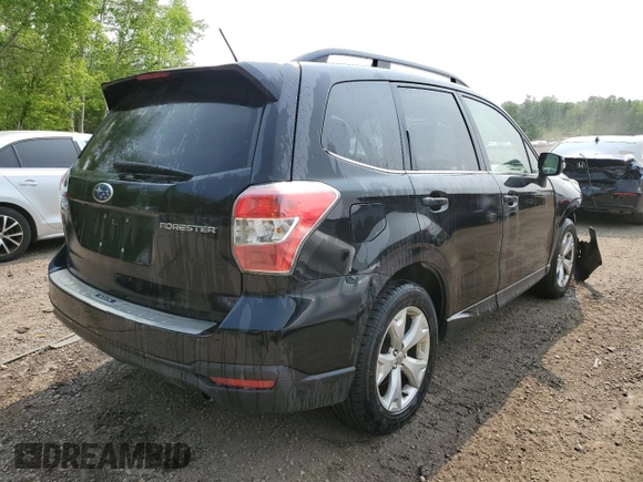 2014 Subaru Forester with VIN JF2SJCLC2EH418857, listed as a Copart auction lot 58661595 with 216,716 mi miles and Clean title. Bid and sale history available at DreamBid. Image 3.