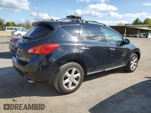 2009 Nissan Murano LE with VIN JN8AZ18W19W212073, listed as a Copart auction lot 71870004 with 135,845 mi miles and Clean Title. Bid and sale history available at carsss.com. Image 3.