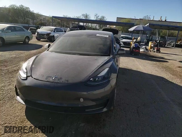 2023 Tesla Model 3 with VIN 5YJ3E1EA0PF465296, listed as a Copart auction lot 75868934 with 26,545 mi miles and Salvage Title. Bid and sale history available at DreamBid. Image 11.