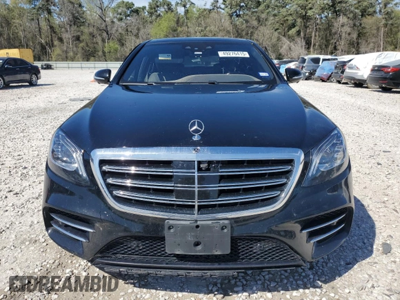 2018 Mercedes-Benz S 560 with VIN WDDUG8DB3JA398510, listed as a Copart auction lot 49276415 with 87,687 mi miles and Salvage Title. Bid and sale history available at carsss.com. Image 5.